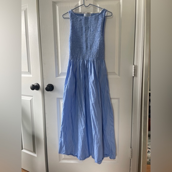 Blue Stripe Sleeveless Dress cosima hill house - Picture 2 of 5